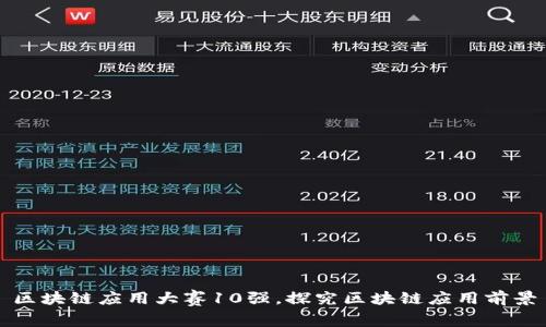 区块链应用大赛10强，探究区块链应用前景